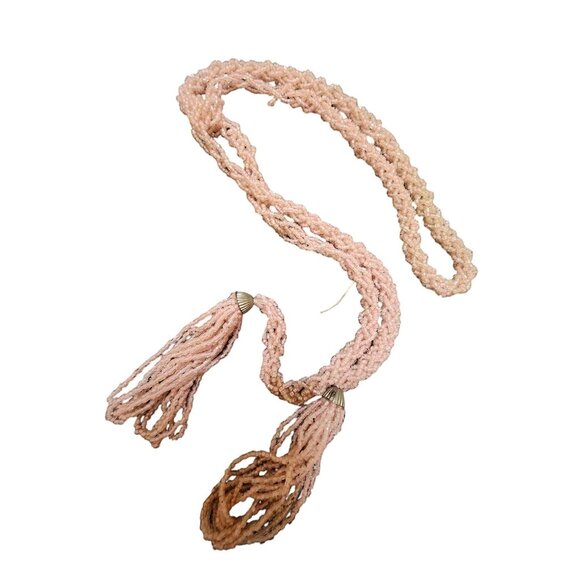 Art Deco Flapper Braided Lavalier Necklace (A4730) - Picture 2 of 4